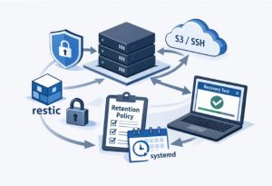Бэкап VPS без гипервизора: restic, шифрование, retention и проверка восстановления
